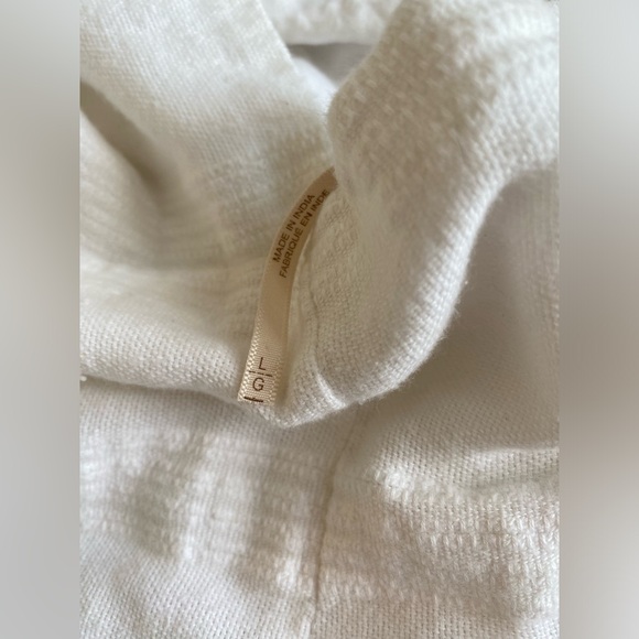 Free People Cotton/Linen White Dress size large - Picture 6 of 11